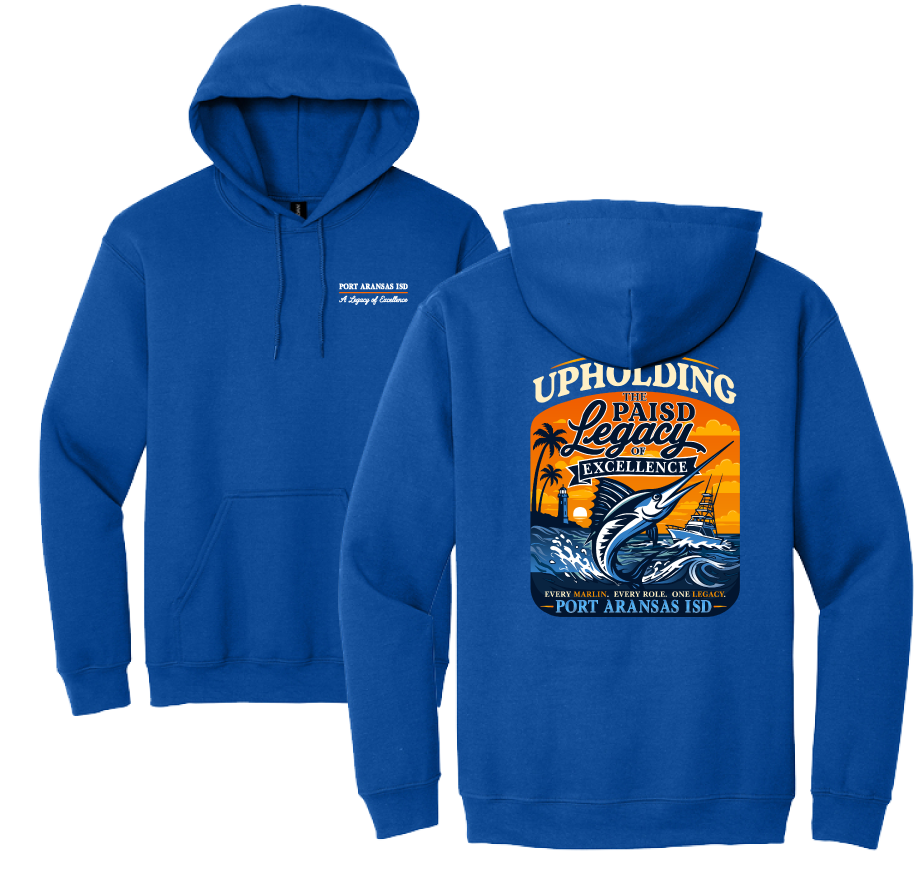 18500 Royal Blue Adult Gildan® Heavy Blend™ Hooded Sweatshirt