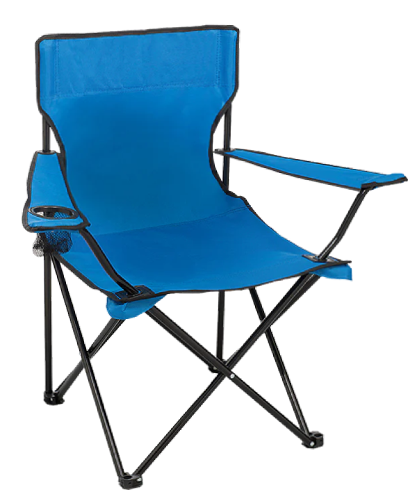 OD110 Royal Blue Prime Line Folding Captains Camping Chair