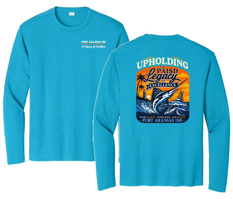 ST350LS Atomic Blue Adult Sport-Tek® Long Sleeve PosiCharge® Competitor™ Tee