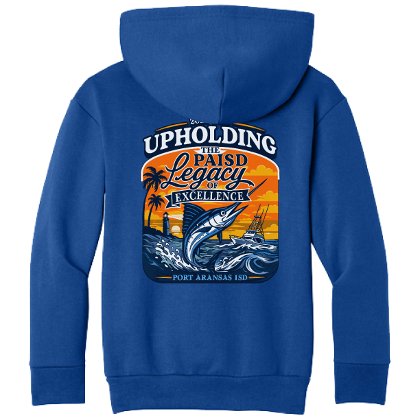 18500B Royal Blue Youth Gildan® Heavy Blend™ Hooded Sweatshirt